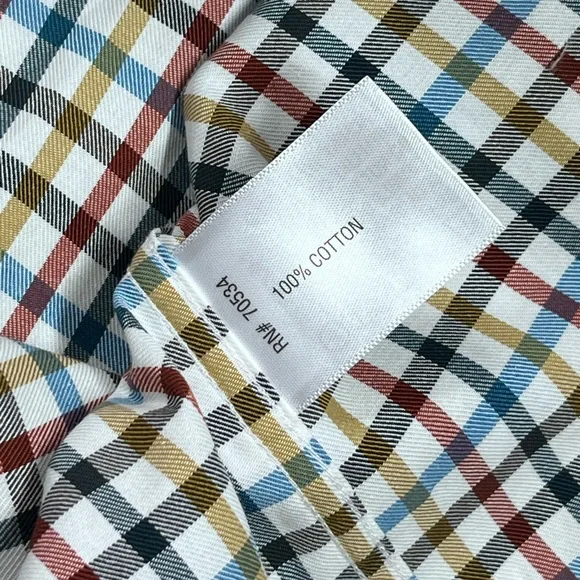 Orvis Men’s Check Pattern Country Twill L/S Button Up Dress Shirt. Size XL NWT - Picture 9 of 11